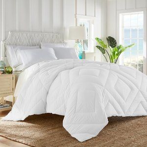 Tommy Bahama Waterwashed Down Alternative Comforter (Dark Blue color)